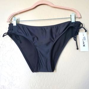 Hurley Black bikini bottom, Large. NWT